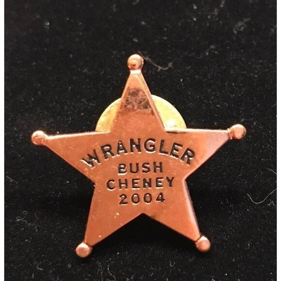 Wrangler Bush Cheney Political Pin 2004 - Picture 1 of 3